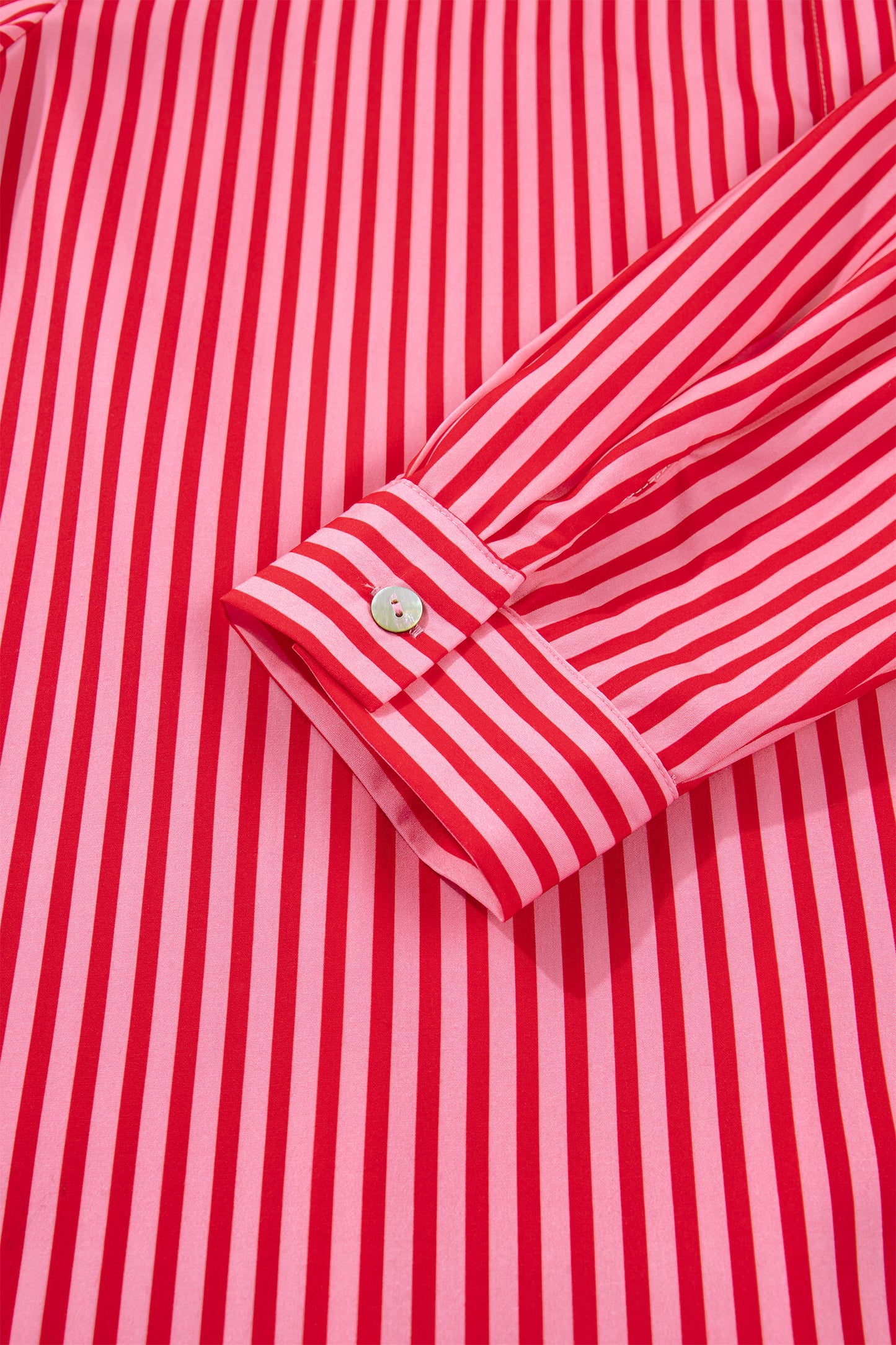 Stripe Button-up Long Sleeve Blouse