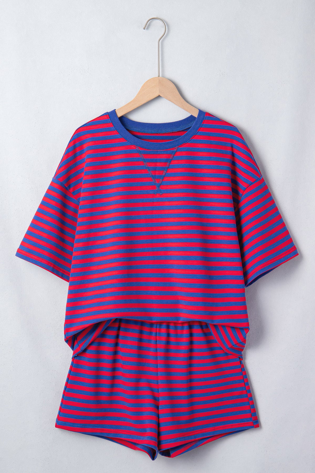 Stripe Striped Ribbed Short Set