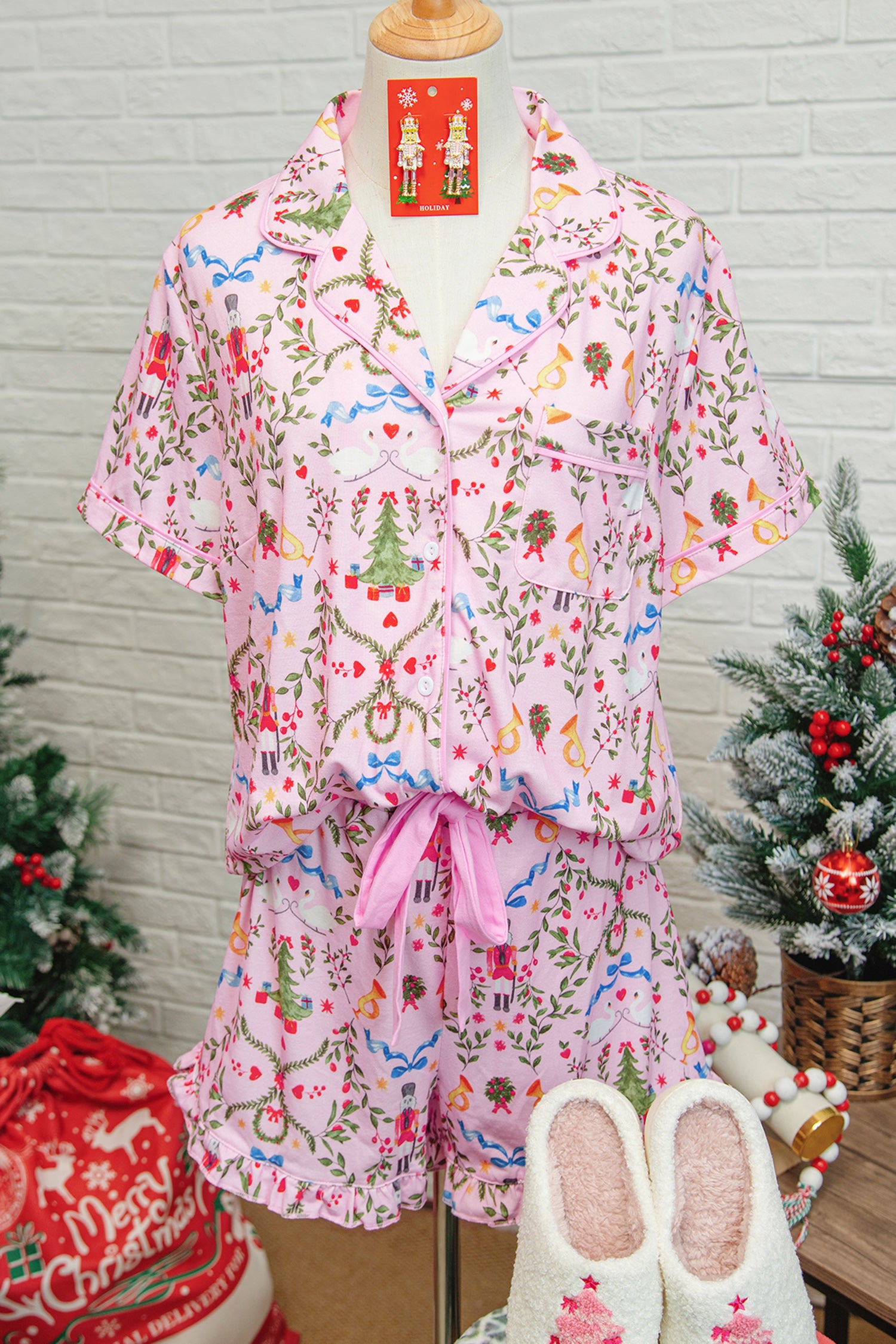 Nutcracker Doll Christmas Pajama Set