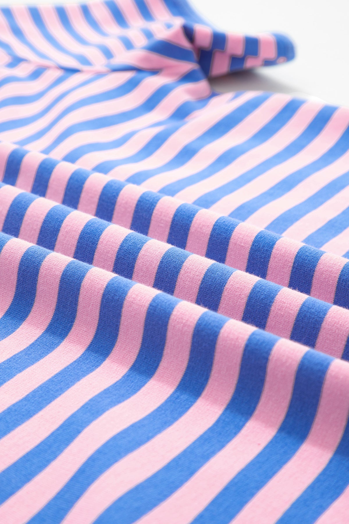 Stripe Short Sleeve Two-Piece Set