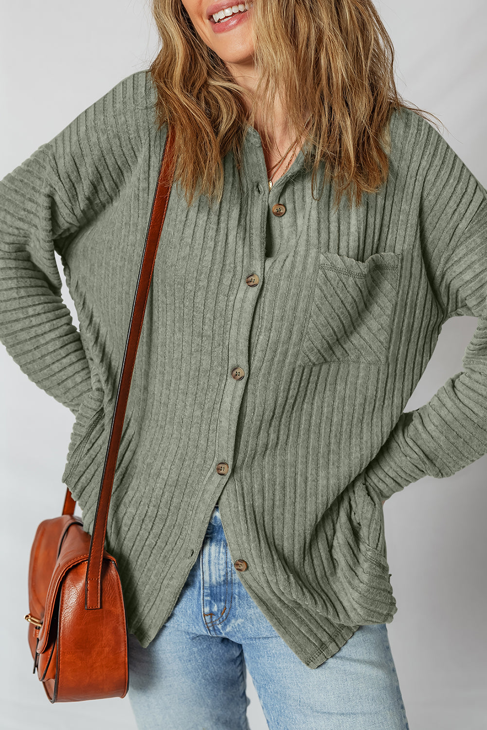 Thermal Ribbed Button Up Jackets