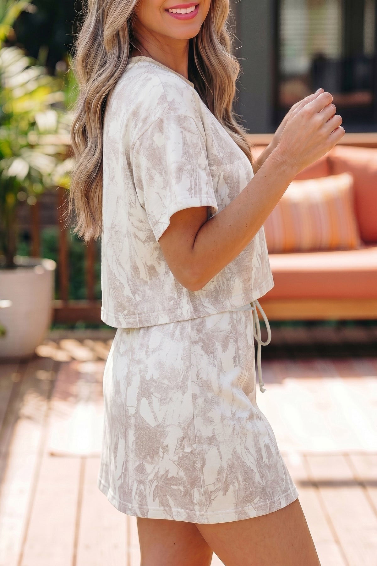 Woodland Camo Raw Two-Piece Set