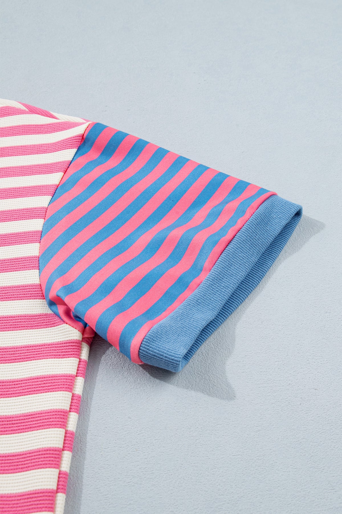 Stripe Short Sleeve T Shirt Dresses