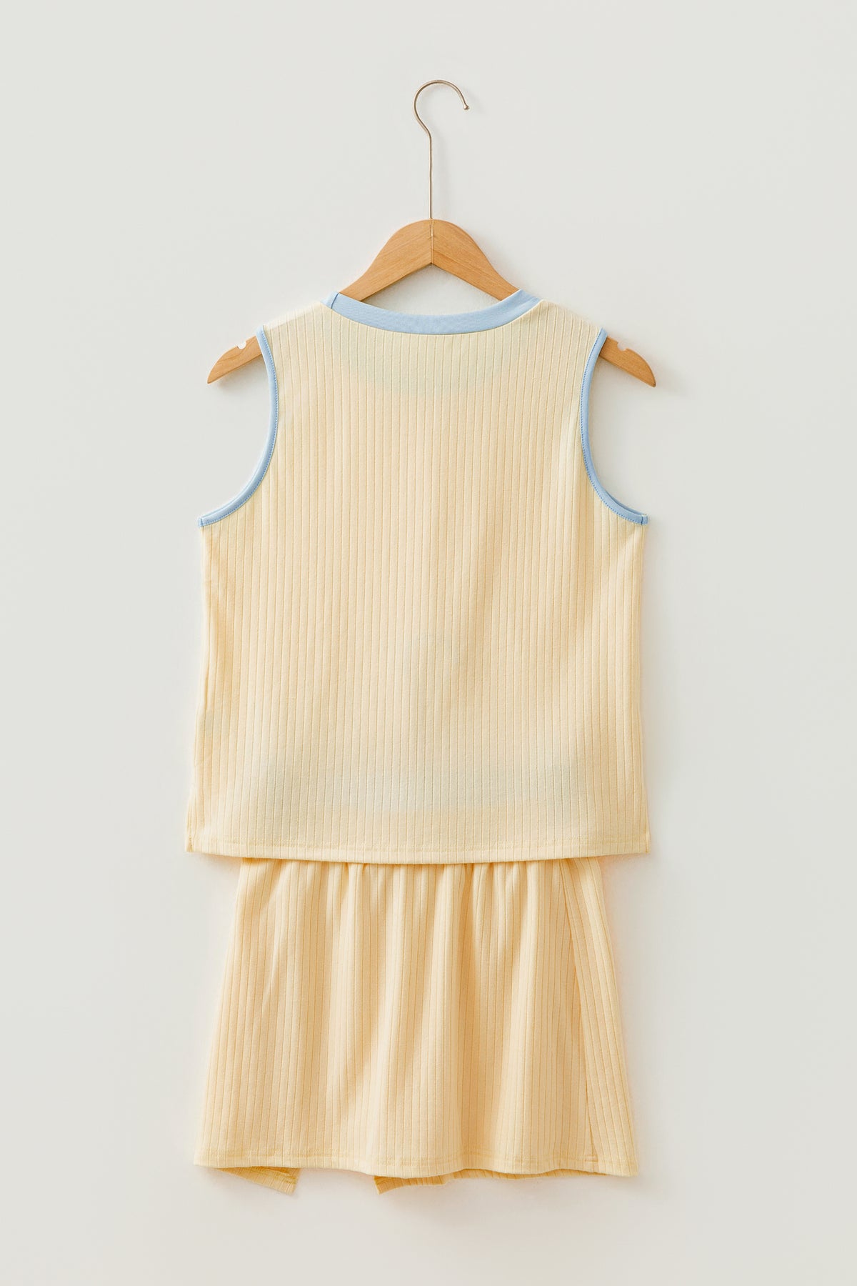 Ribbed Tank Split Two-Piece Set