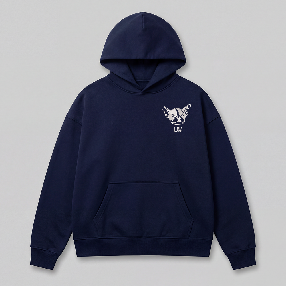 Pet Embroidered Hoodie - Outline