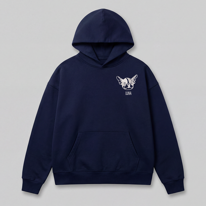 Pet Embroidered Hoodie - Outline