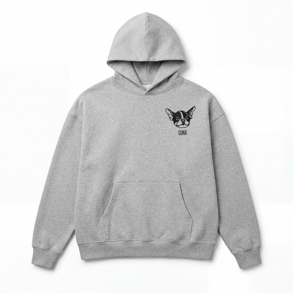 Pet Embroidered Hoodie - Outline