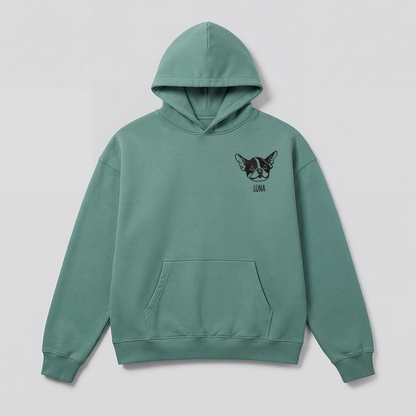 Pet Embroidered Hoodie - Outline