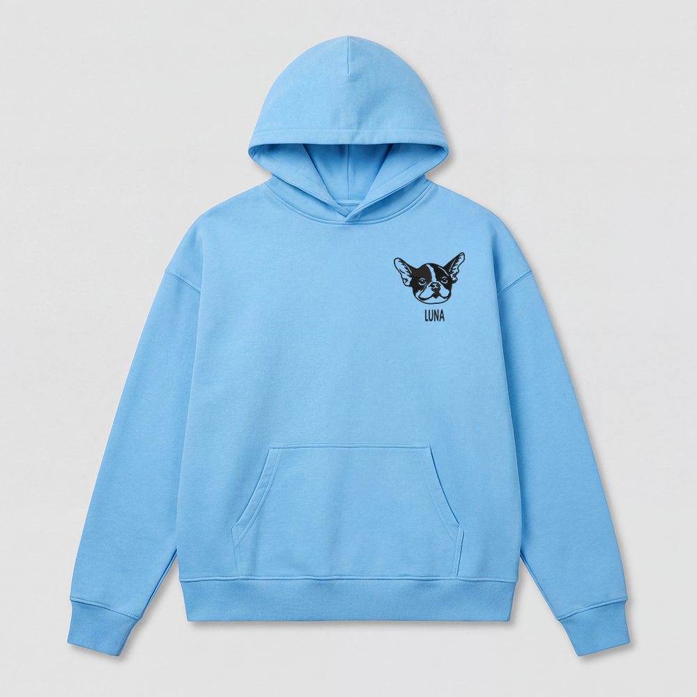 Pet Embroidered Hoodie - Outline