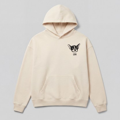Pet Embroidered Hoodie - Outline