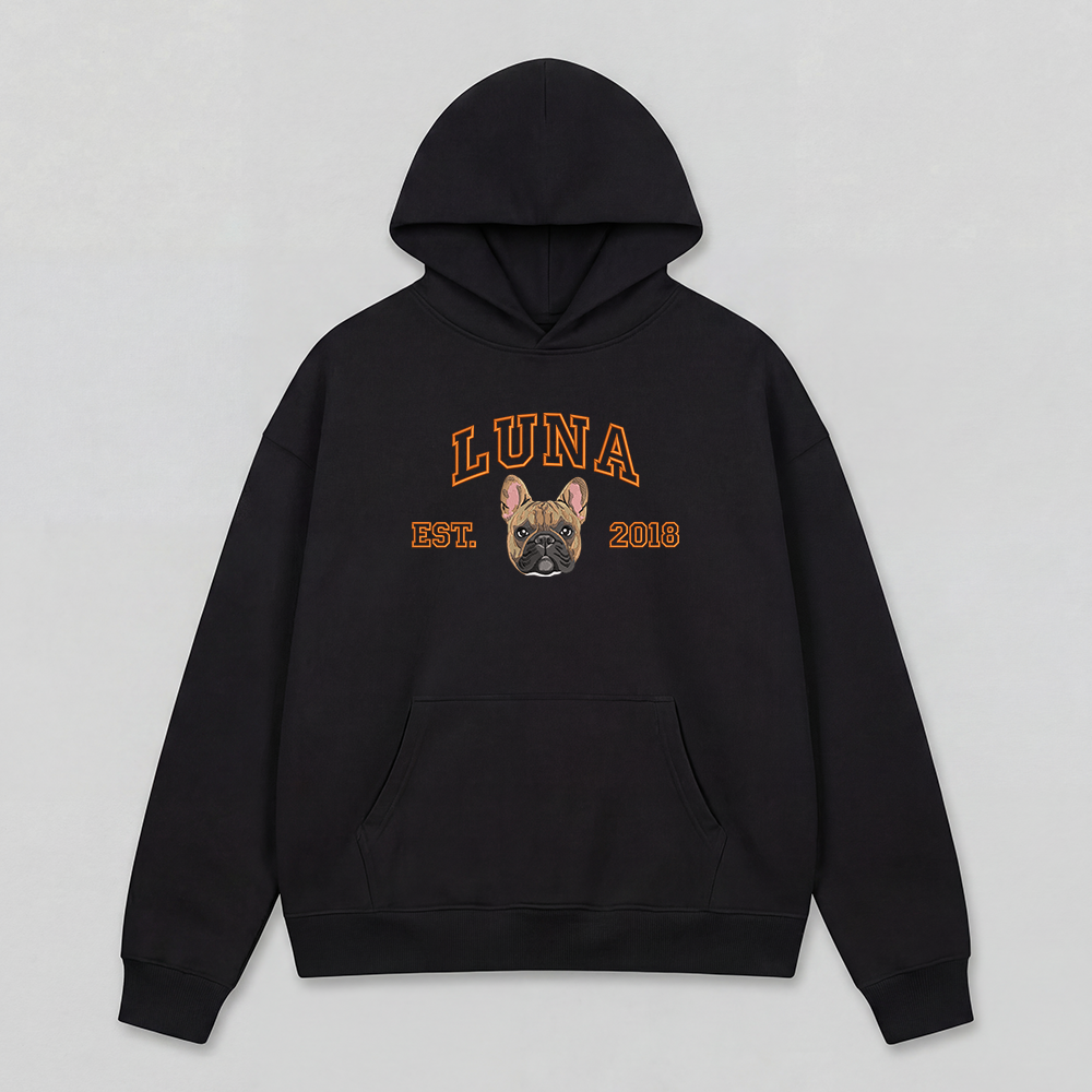 Pet Embroidered Hoodie