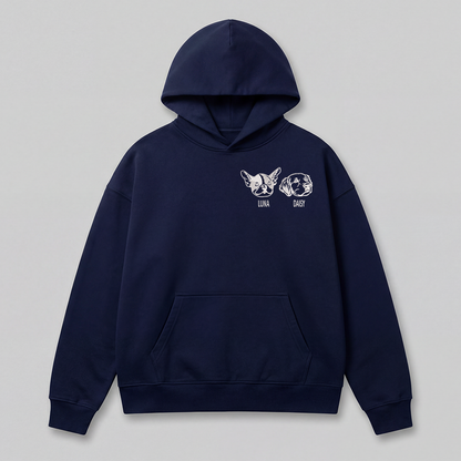 Pet Embroidered Hoodie - Outline