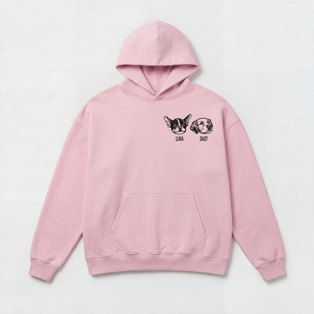 Pet Embroidered Hoodie - Outline