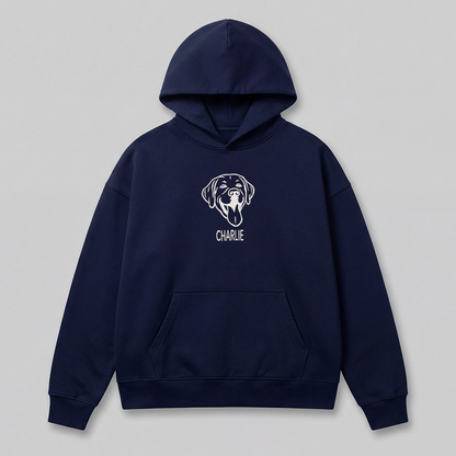 Pet Embroidered Hoodie - Outline