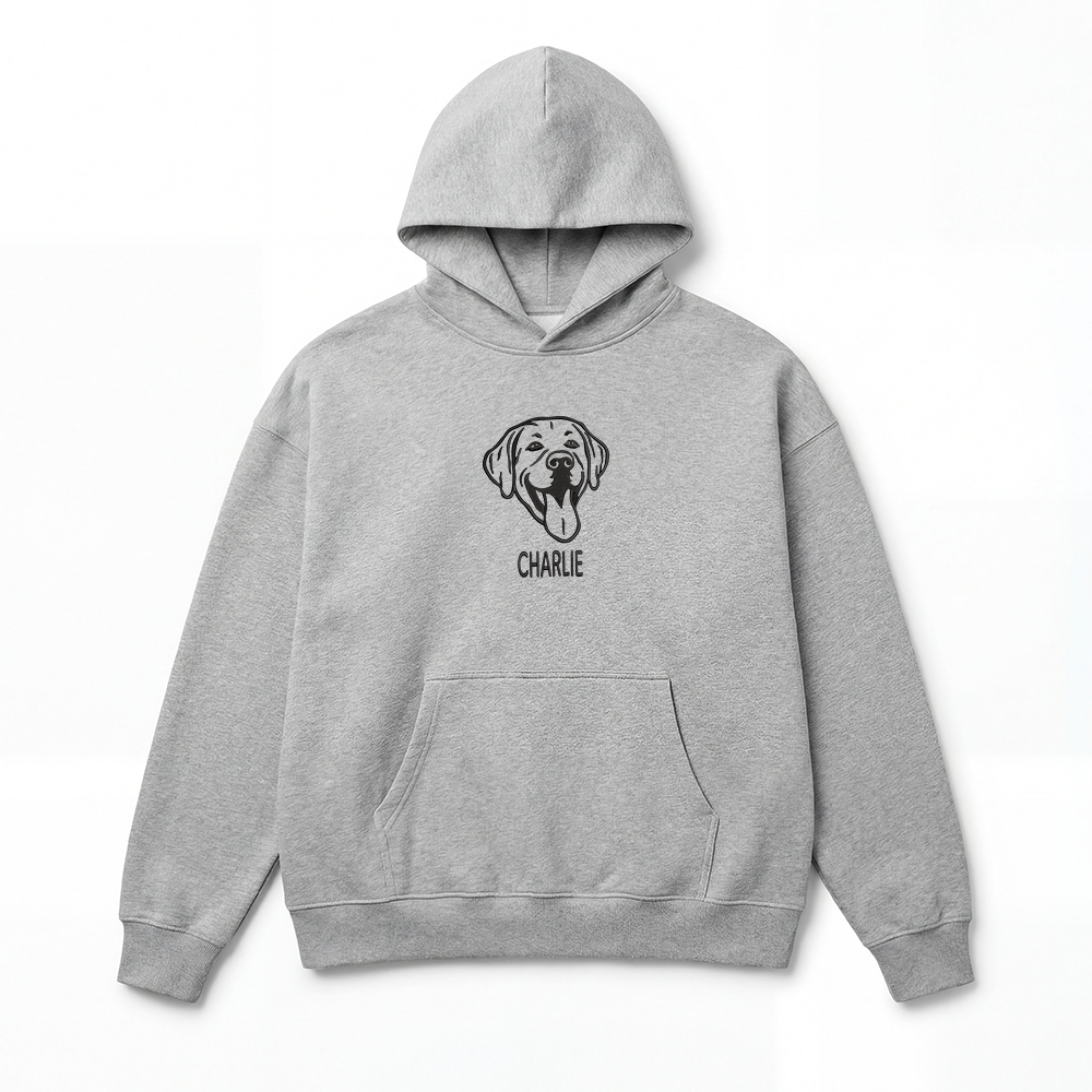 Pet Embroidered Hoodie - Outline