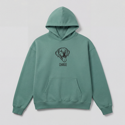 Pet Embroidered Hoodie - Outline