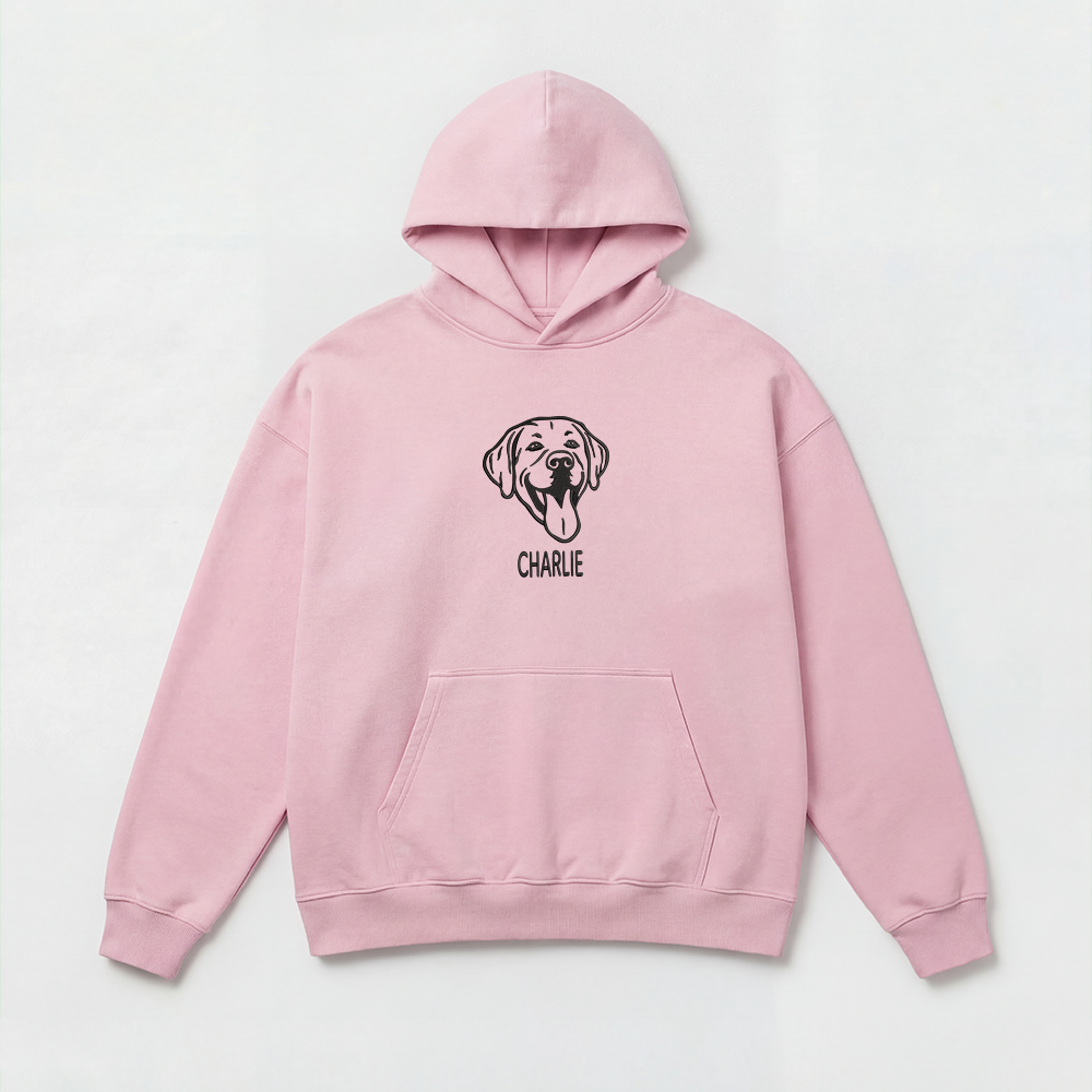 Pet Embroidered Hoodie - Outline