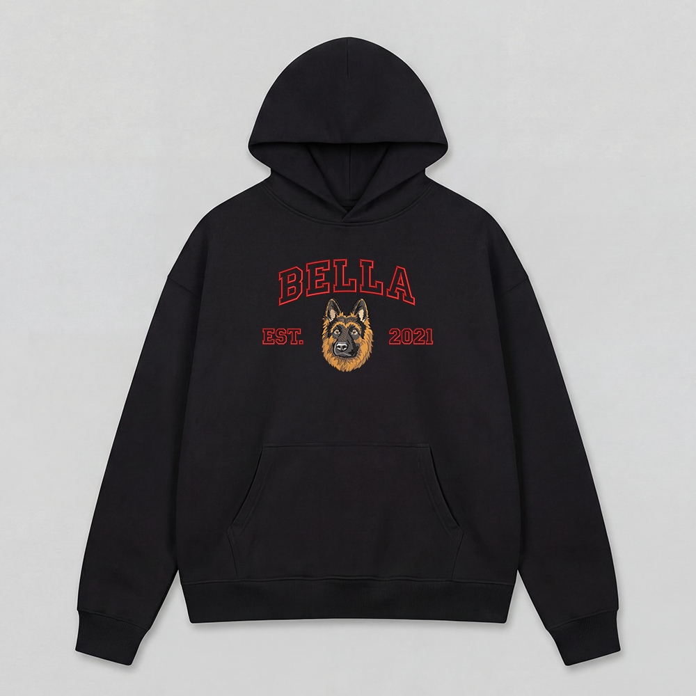 Pet Embroidered Hoodie