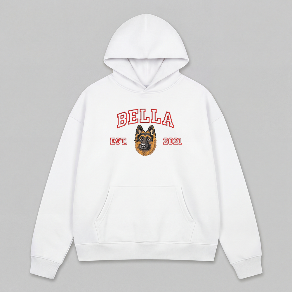 Pet Embroidered Hoodie