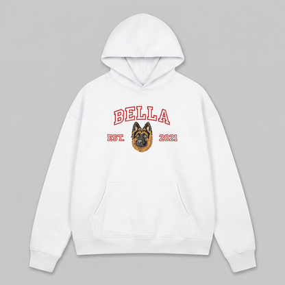 Pet Embroidered Hoodie