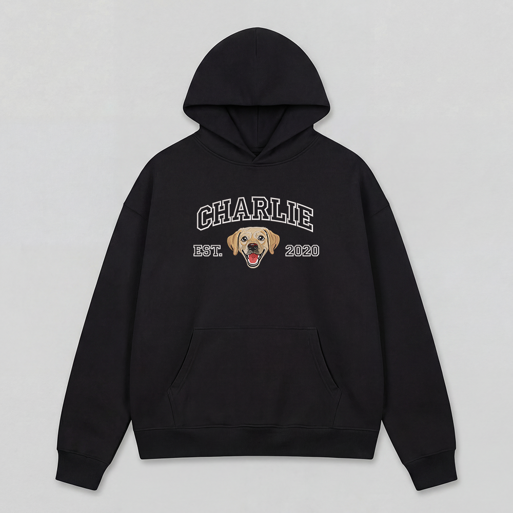 Pet Embroidered Hoodie
