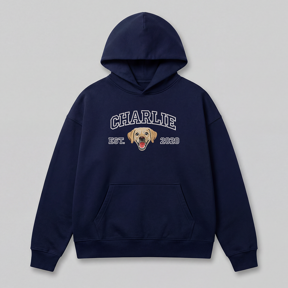 Pet Embroidered Hoodie