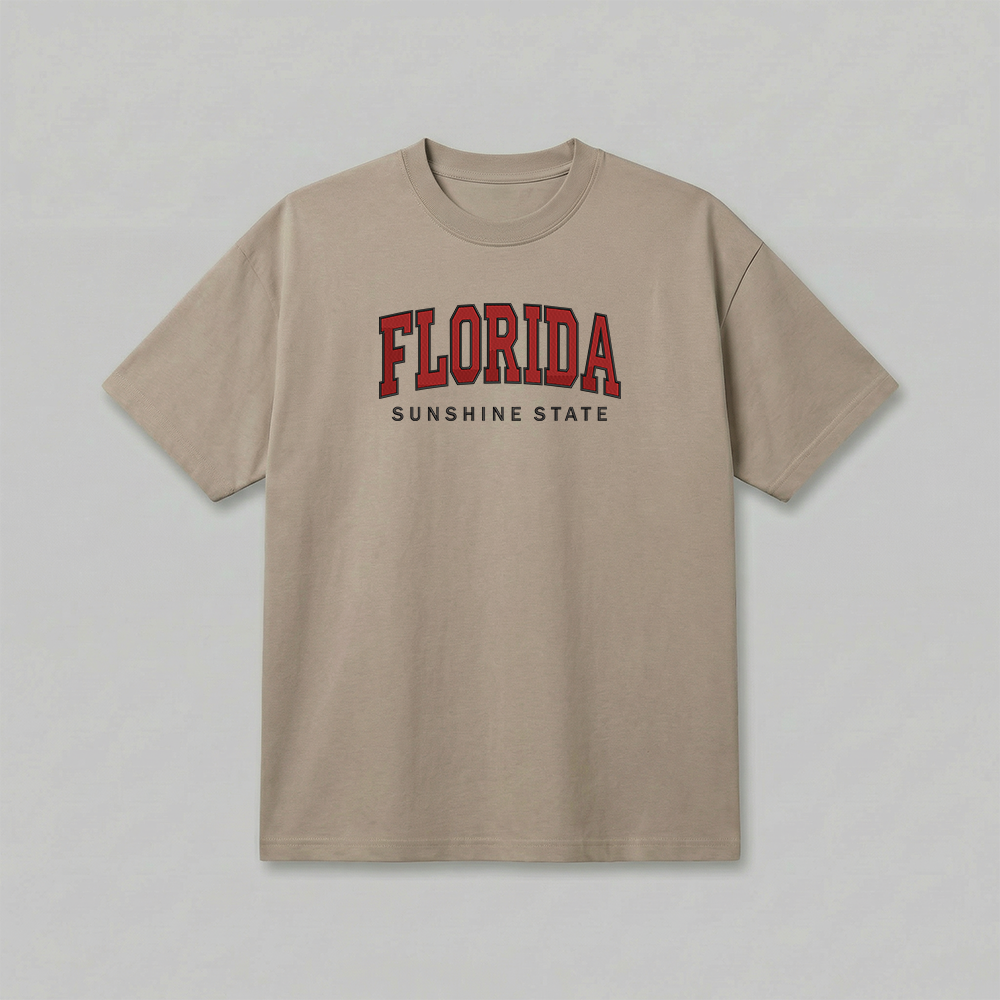 Custom State Embroidered T-Shirt