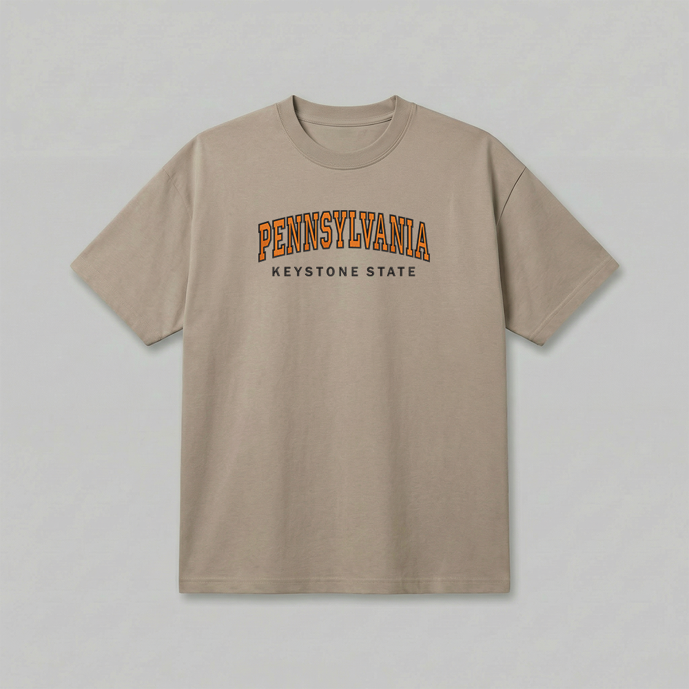 Custom State Embroidered T-Shirt