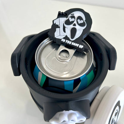 Ghostface 3D-Printed Can Cooler - 12oz