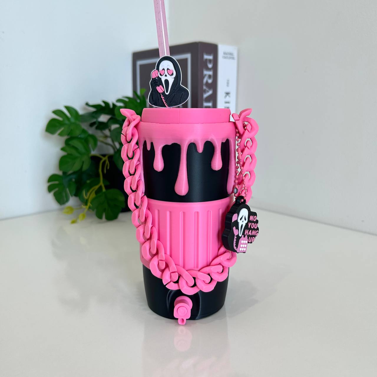Ghostface 3D-Printed Can Cooler - 12oz