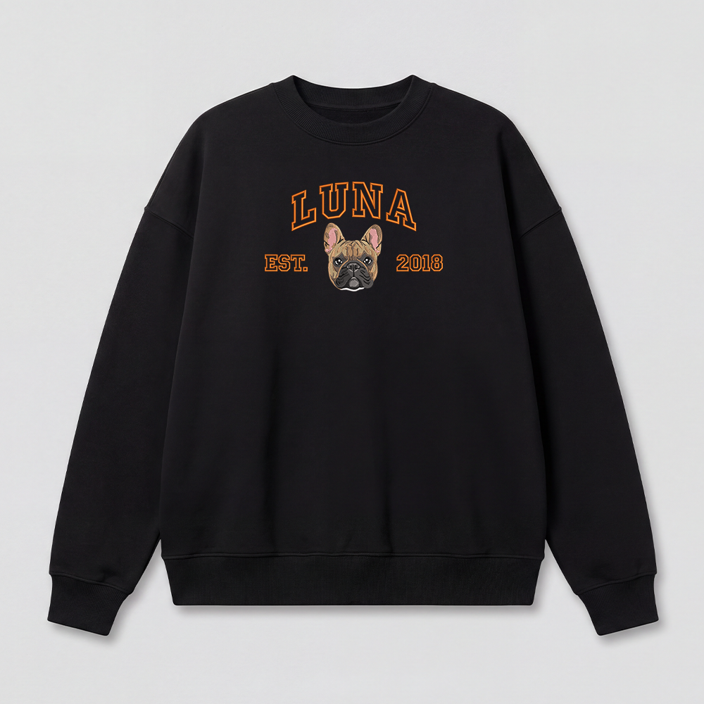 Pet Embroidered Sweatshirt