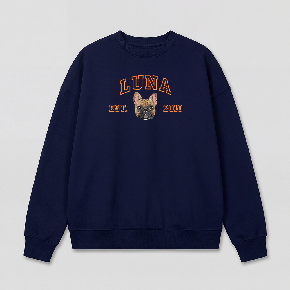 Pet Embroidered Sweatshirt
