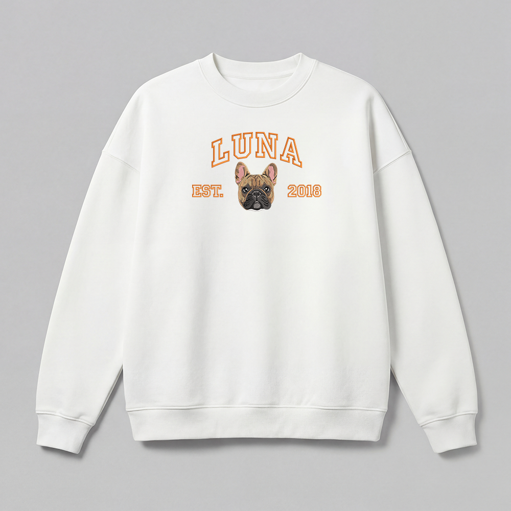 Pet Embroidered Sweatshirt