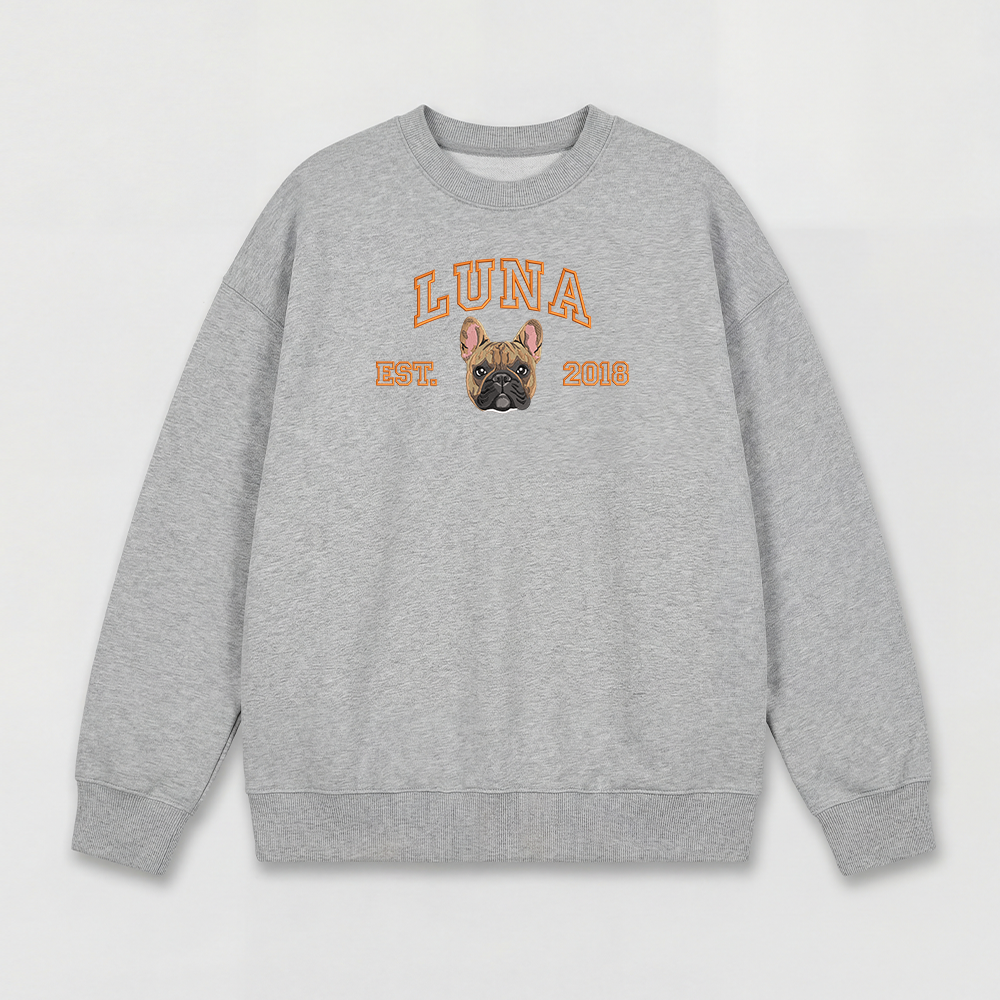 Pet Embroidered Sweatshirt