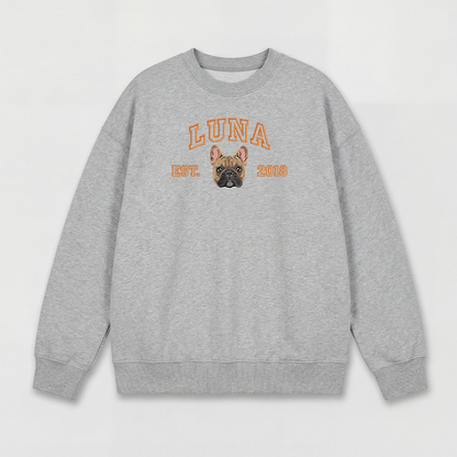 Pet Embroidered Sweatshirt