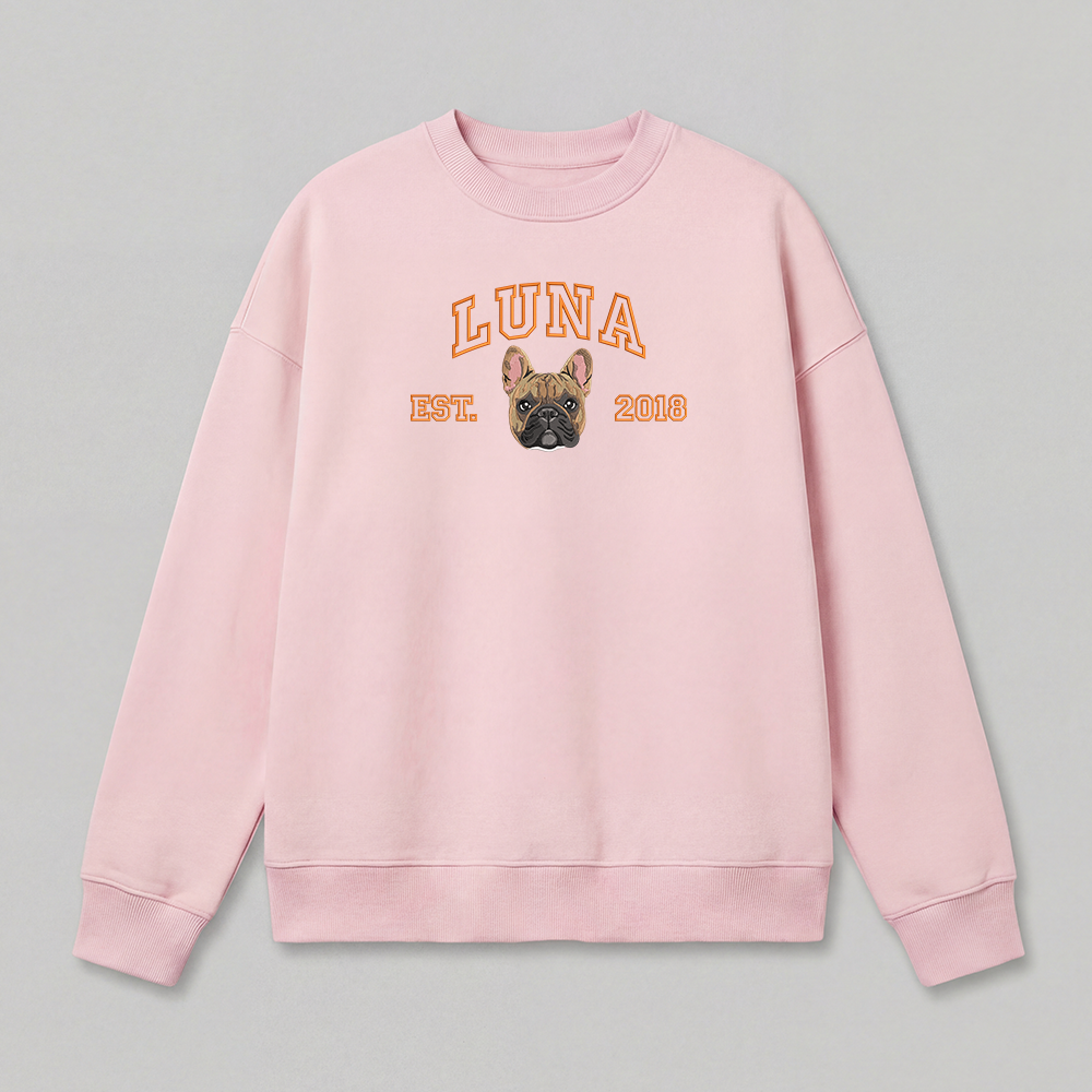Pet Embroidered Sweatshirt