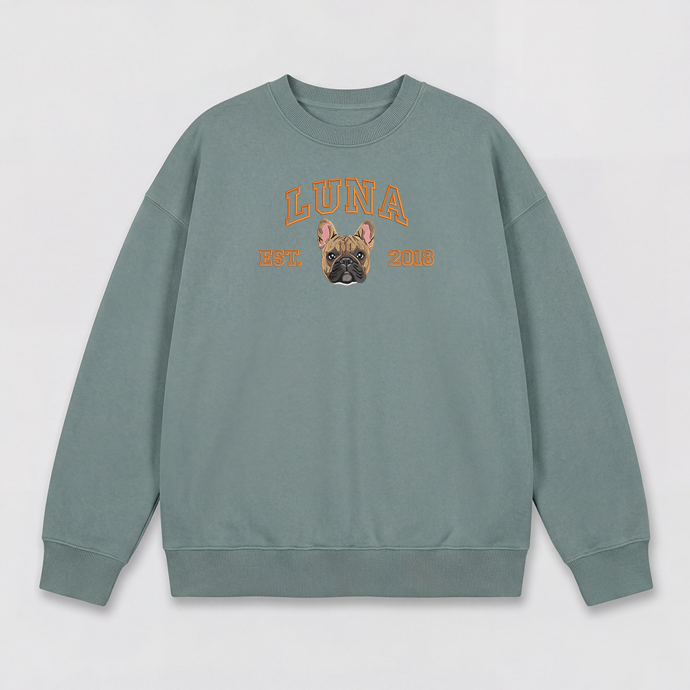 Pet Embroidered Sweatshirt