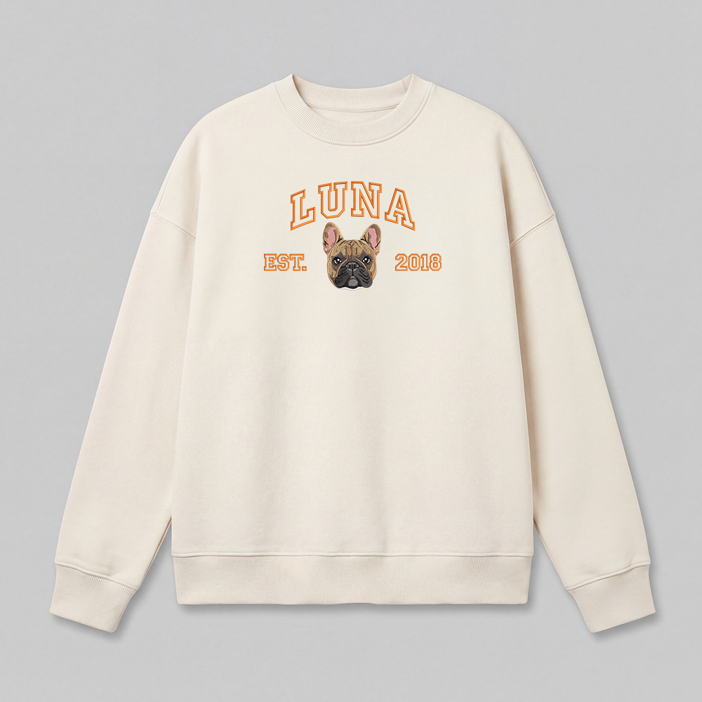 Pet Embroidered Sweatshirt