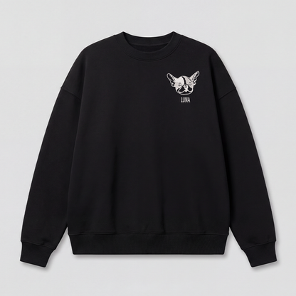 Pet Embroidered Sweatshirt – Outline