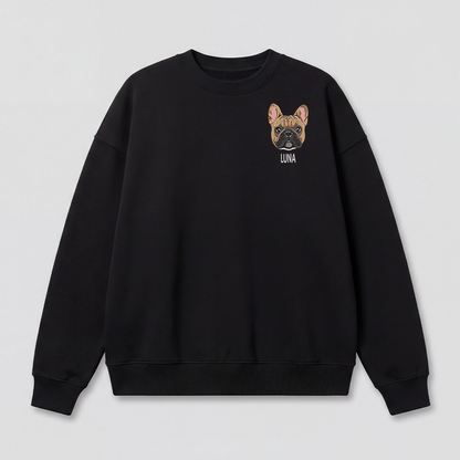 Pet Embroidered Sweatshirt - Full Color