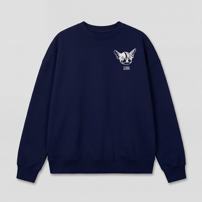 Pet Embroidered Sweatshirt – Outline