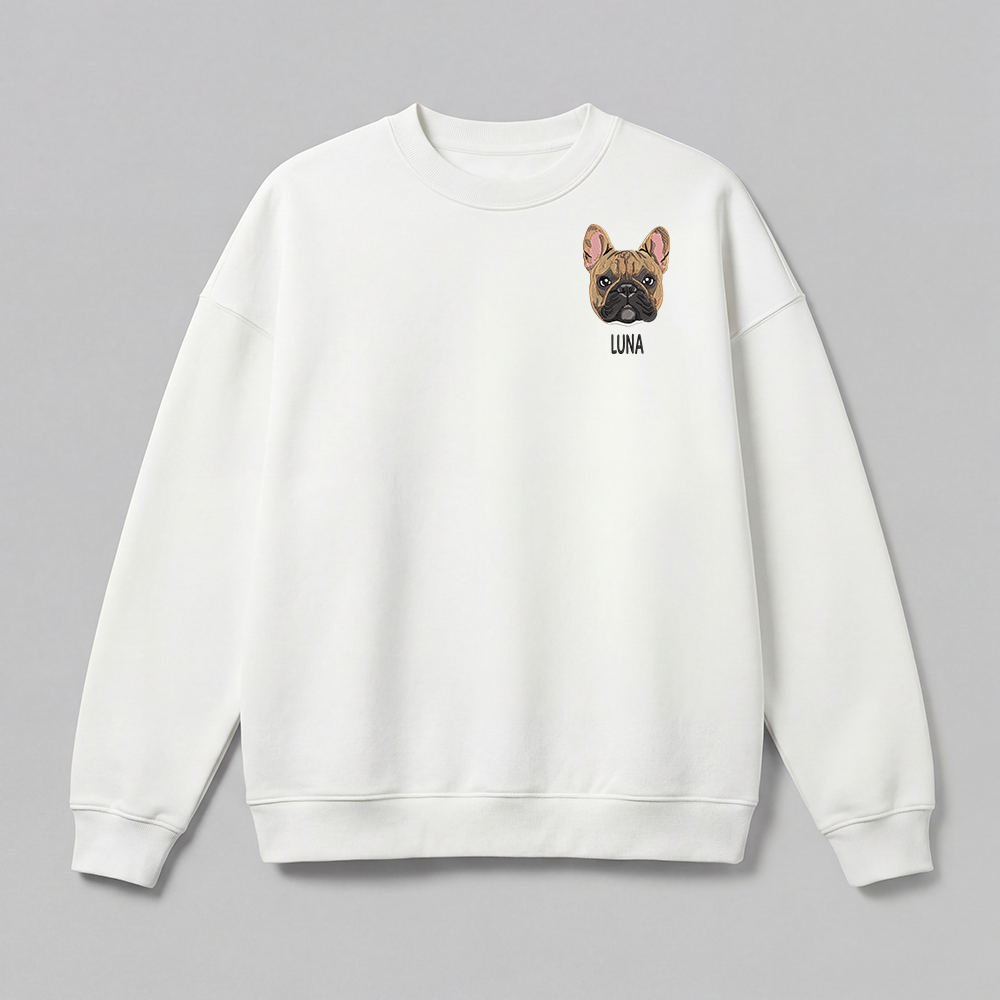 Pet Embroidered Sweatshirt - Full Color