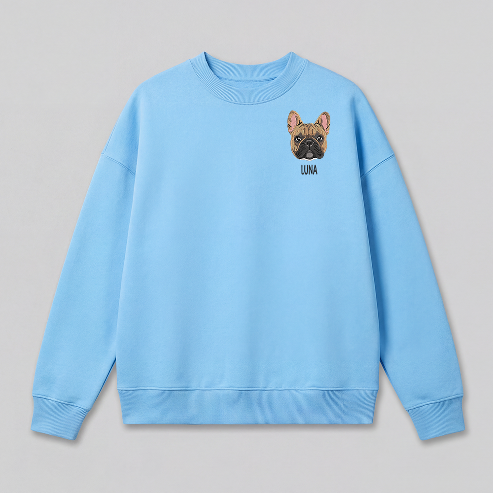 Pet Embroidered Sweatshirt - Full Color