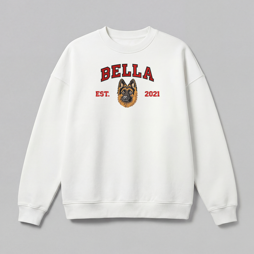 Pet Embroidered Sweatshirt - Fullcolor