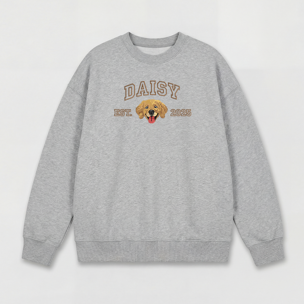 Pet Embroidered Sweatshirt