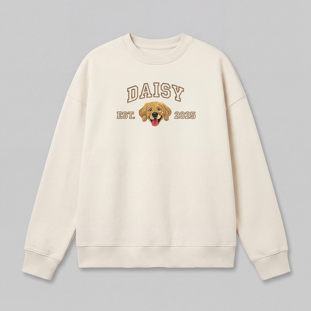 Pet Embroidered Sweatshirt