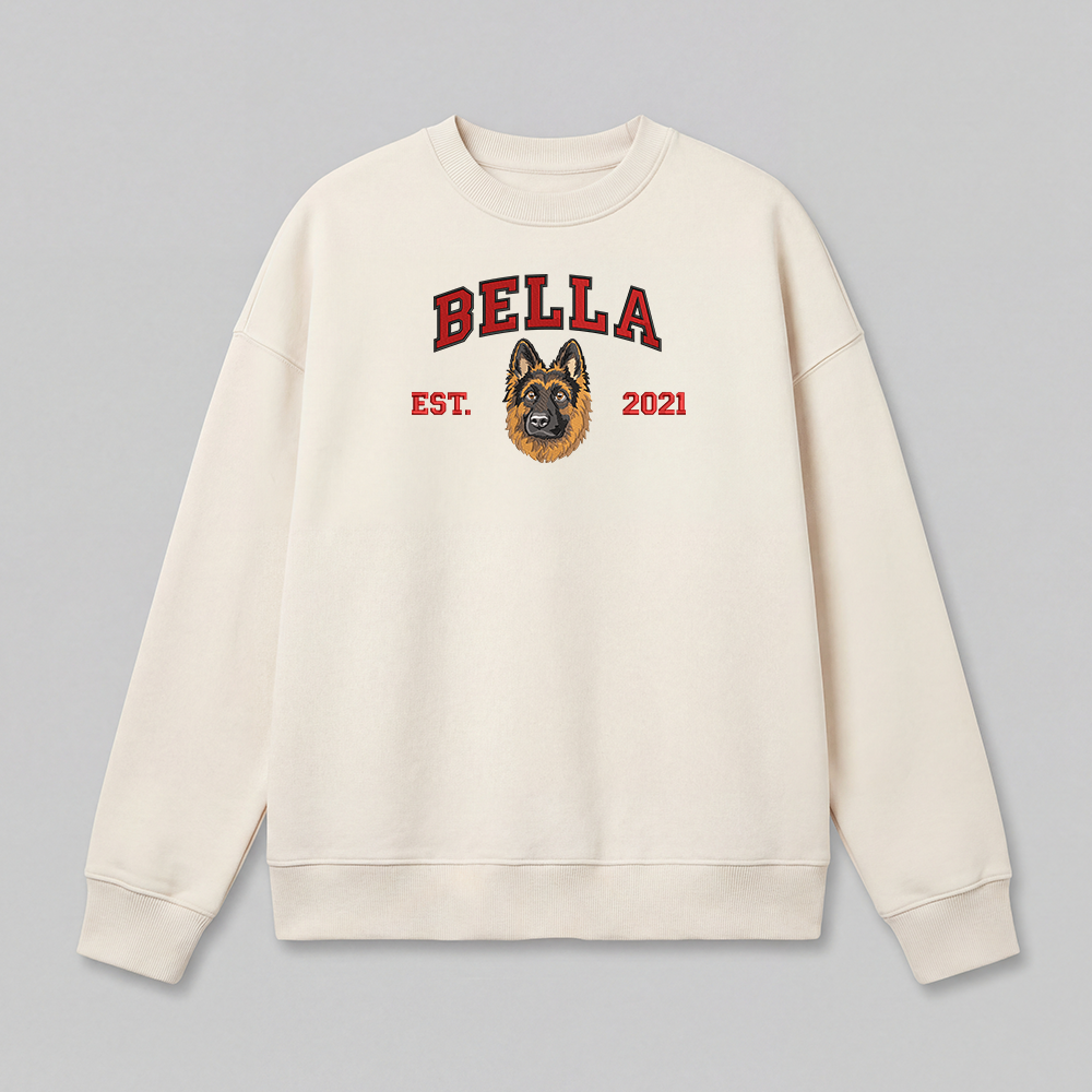 Pet Embroidered Sweatshirt - Fullcolor