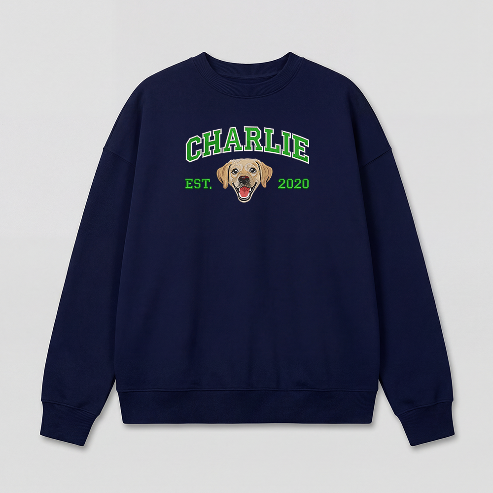 Pet Embroidered Sweatshirt - Fullcolor