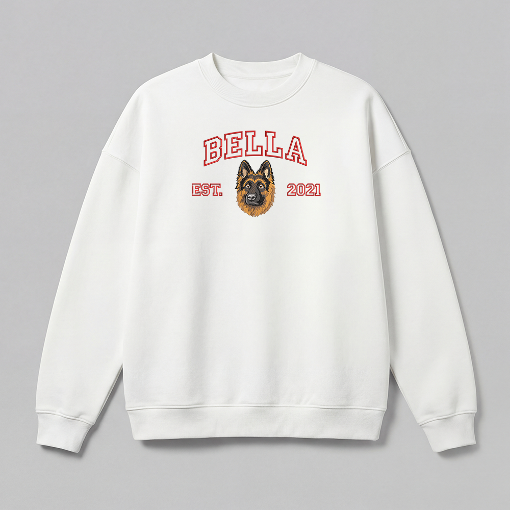 Pet Embroidered Sweatshirt