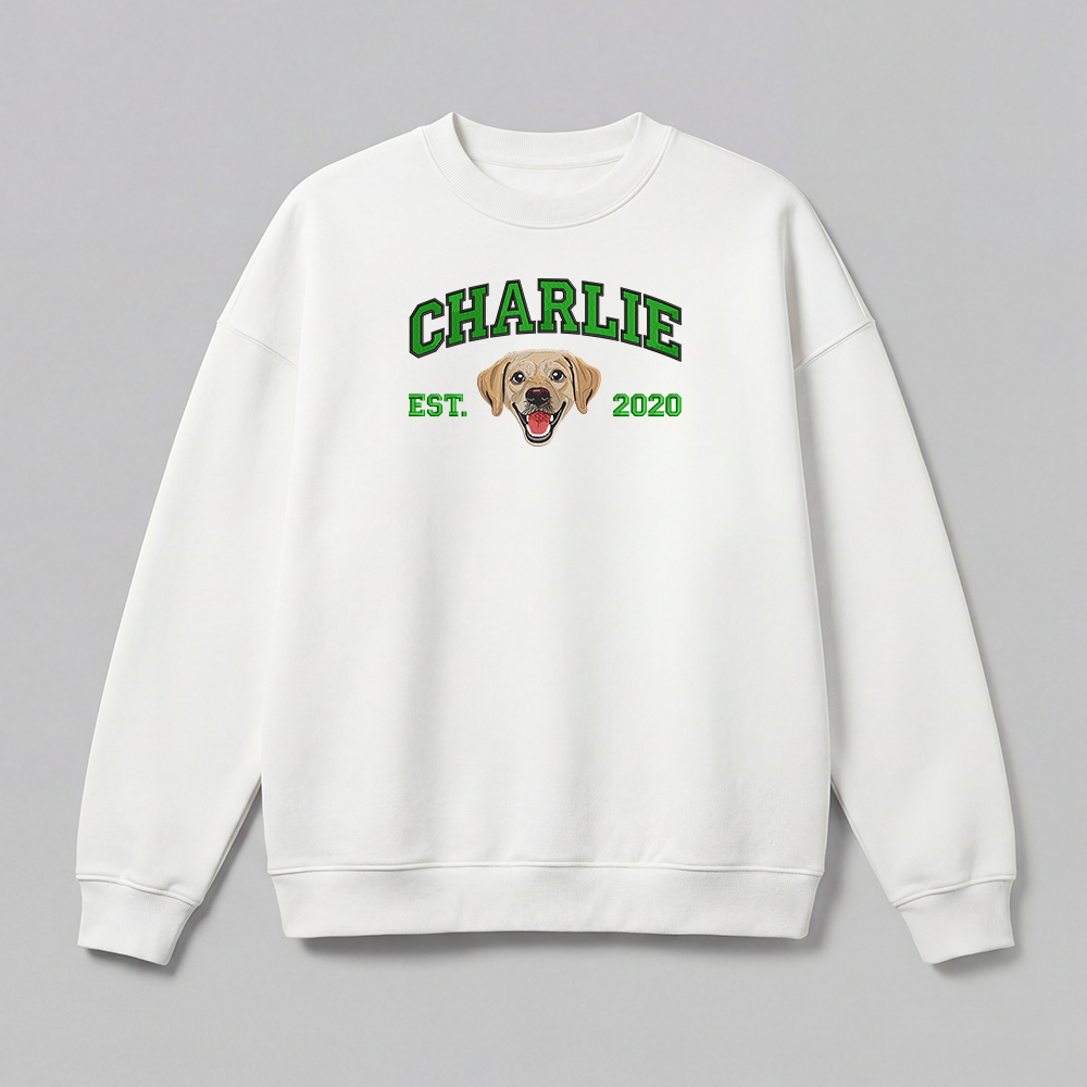 Pet Embroidered Sweatshirt - Fullcolor